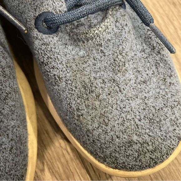 ALLBIRDS The Wool Runners Blue Heathered Wool Sneakers - Picture 6 of 10